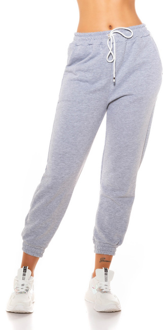 and Sporty Sweatpants Gray
